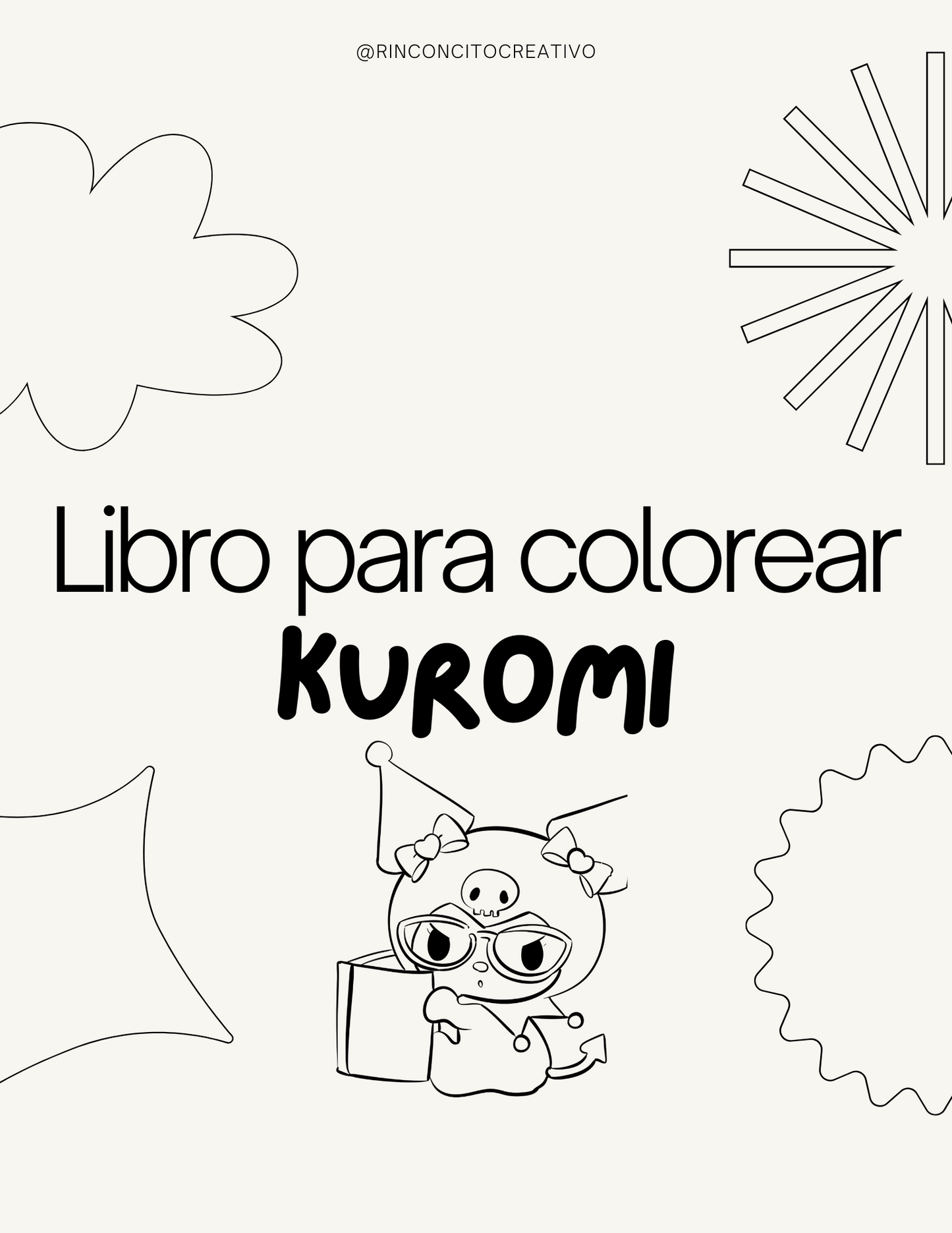 Libro para colorear Kuromi